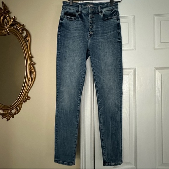 DL1961 Farrow Ankle High Rise Instasculpt Skinny Jeans button Fly Size 25 - Picture 1 of 11